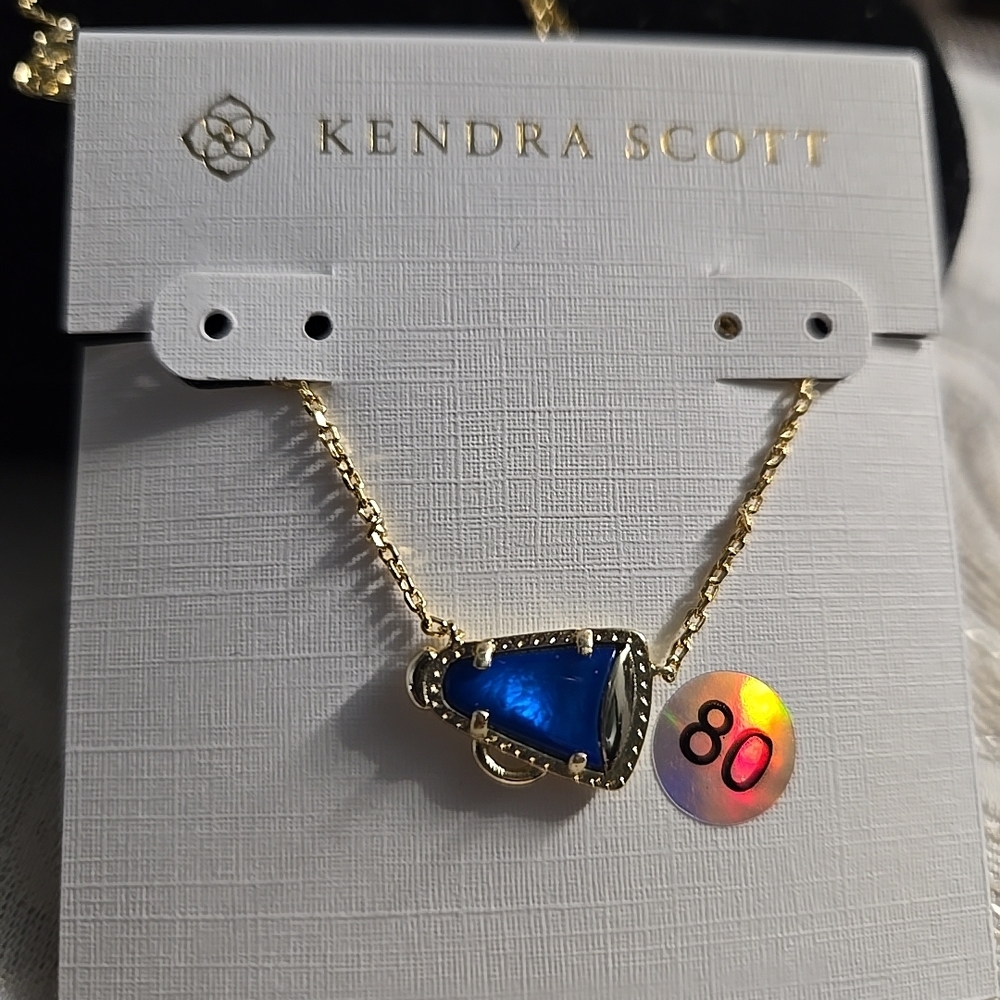 Kendra Scott Cheer Megaphone Gold Adjustable Chain Necklace